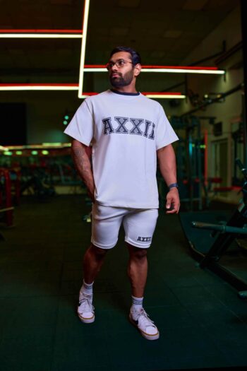 AXXII Logo Tee Off White