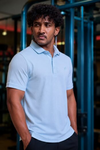AXXII Performance Polo - Light Blue