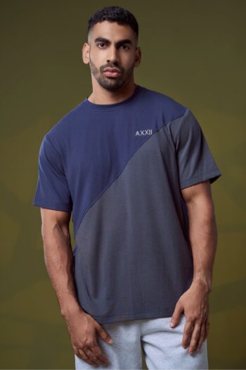 Arc Tee - Blue/Grey