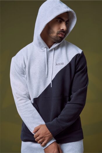 Summit Pullover Hoodie – Black/Grey